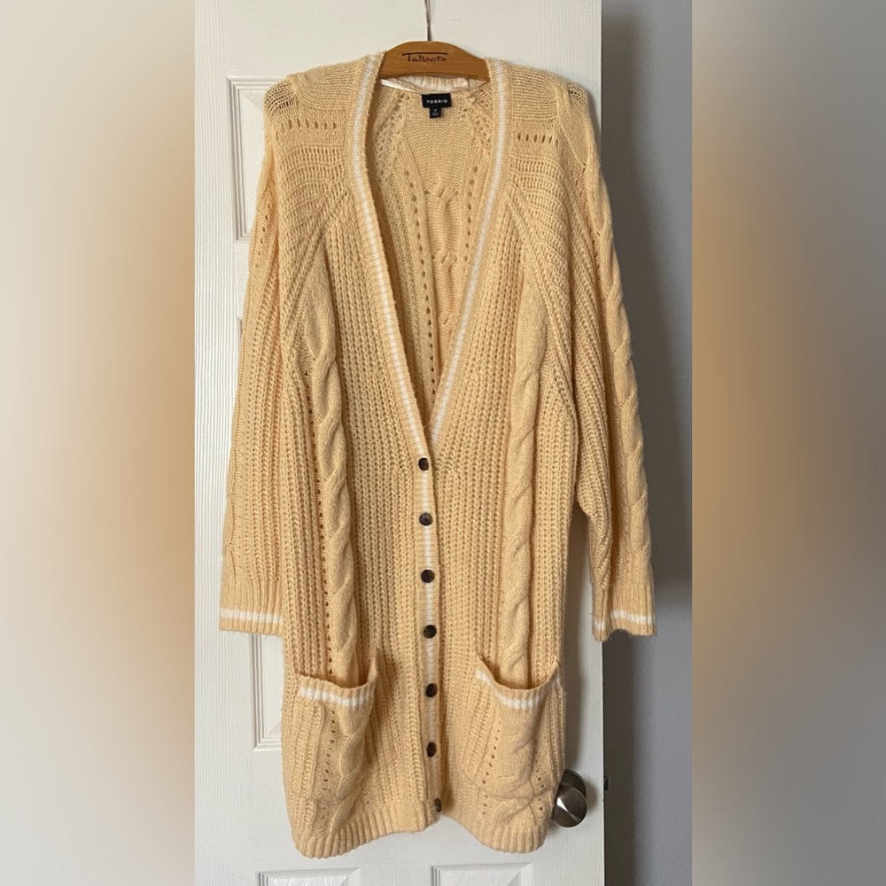 torrid. women’s knit sweater. size 4 (24). mustard. oversized.